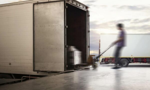 Man loading truck